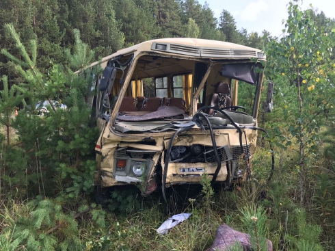 ДТП с участием автобуса на Урале: один человек погиб, 12 получили травмы