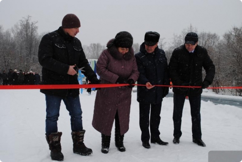 В Тугулыме открыли мост через  реку Пышму