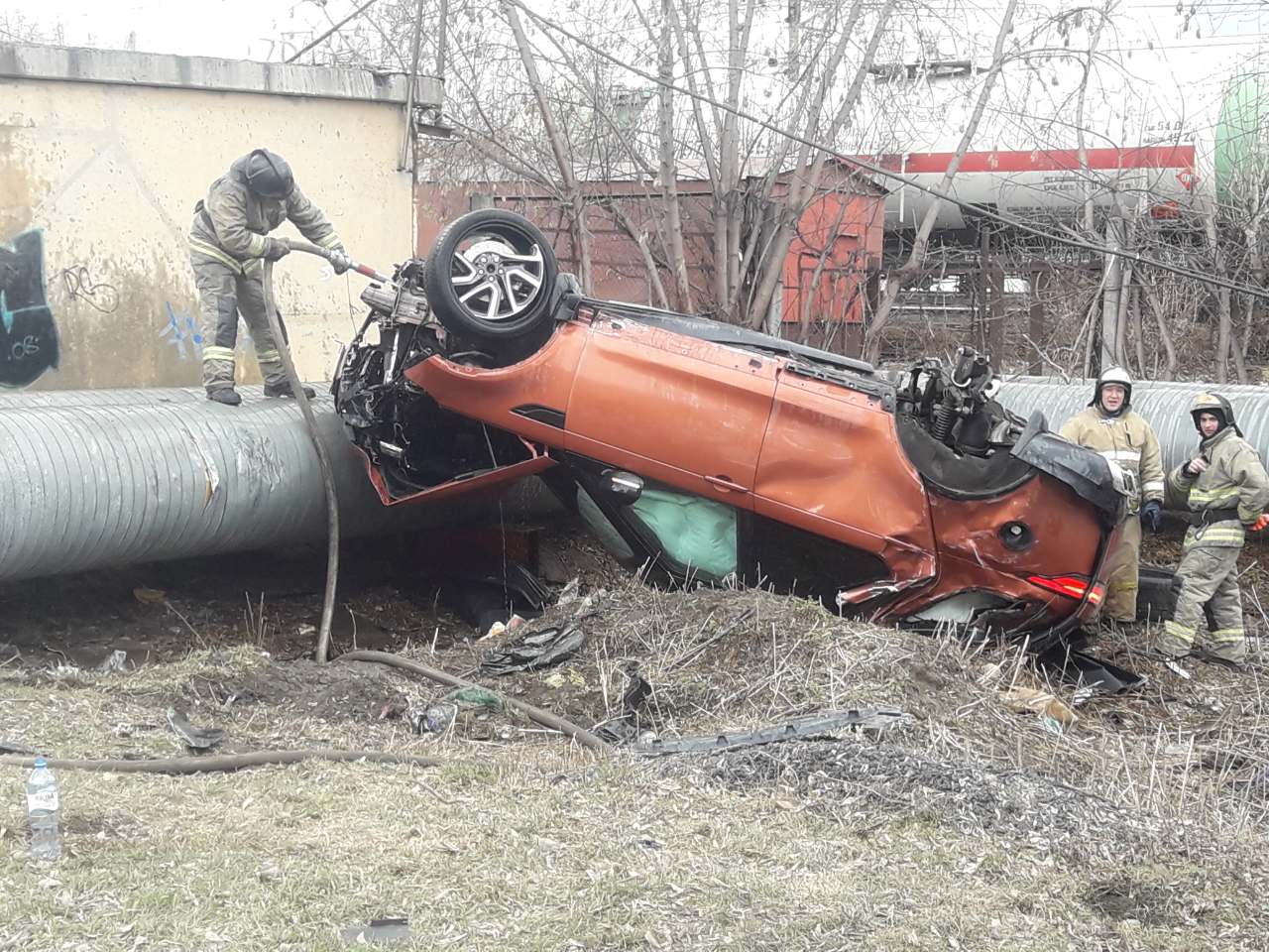 Жуткая авария в Тюмени попала на видео